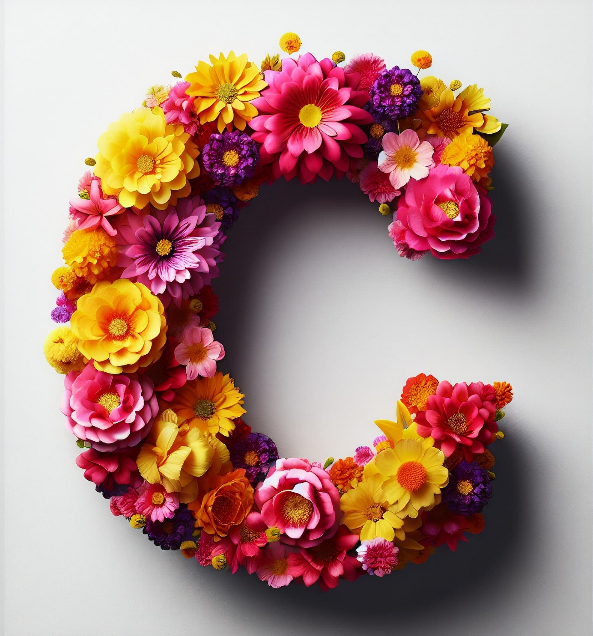 Letter C Flowersmin